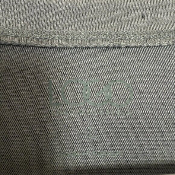 LOGO Lori Goldstein Cardigan Sweater Large Gray Layered Pockets - Picture 4 of 8